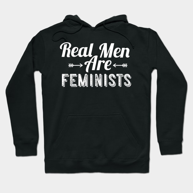 Real Men Are Feminists Feminism Hoodie by TeeTeeUp